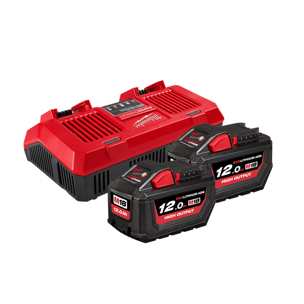 M18™ REDLITHIUM™-ION HIGH OUTPUT™ 12.0AH Dual Bay Starter Pack