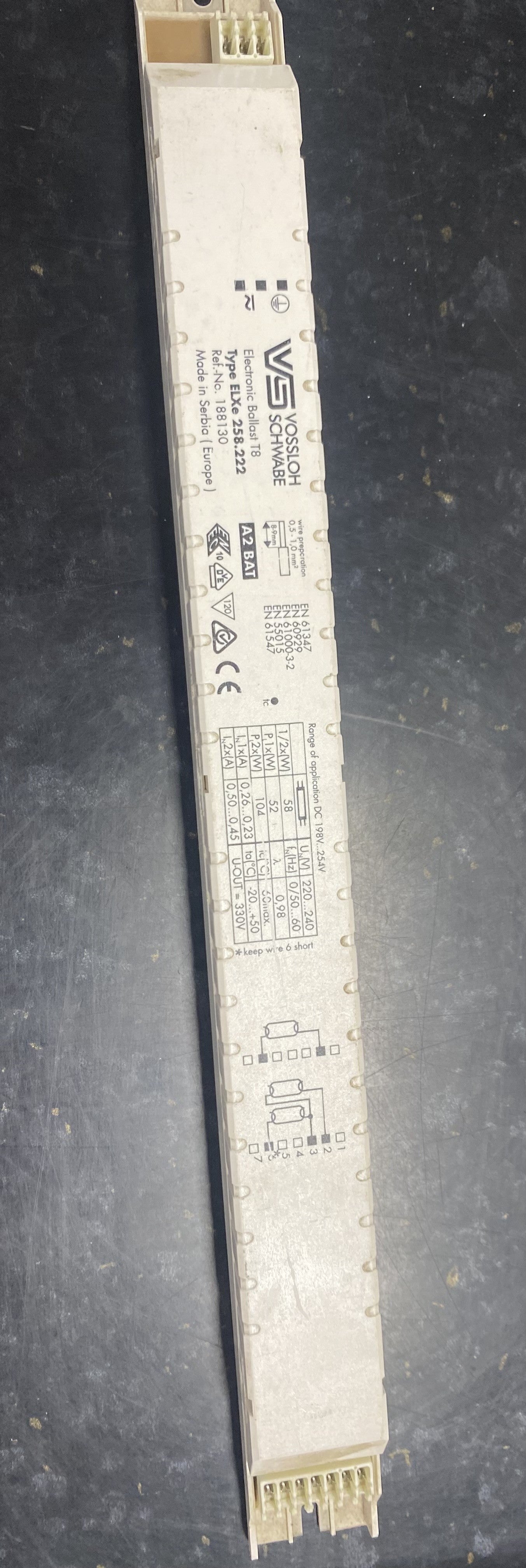 Vossloh-Schwabe 188130 Electronic Ballast