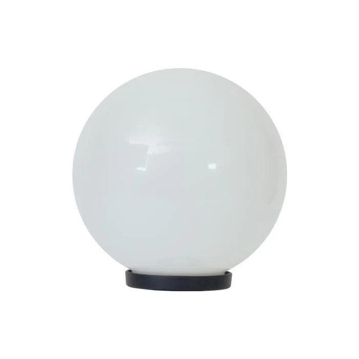 Polysphere 200mm Sphere 240V Polycarbonate Garden Light - Black Base - E27