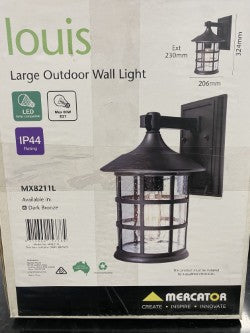 Mercator Louis Outdoor wall light Dark Bronze