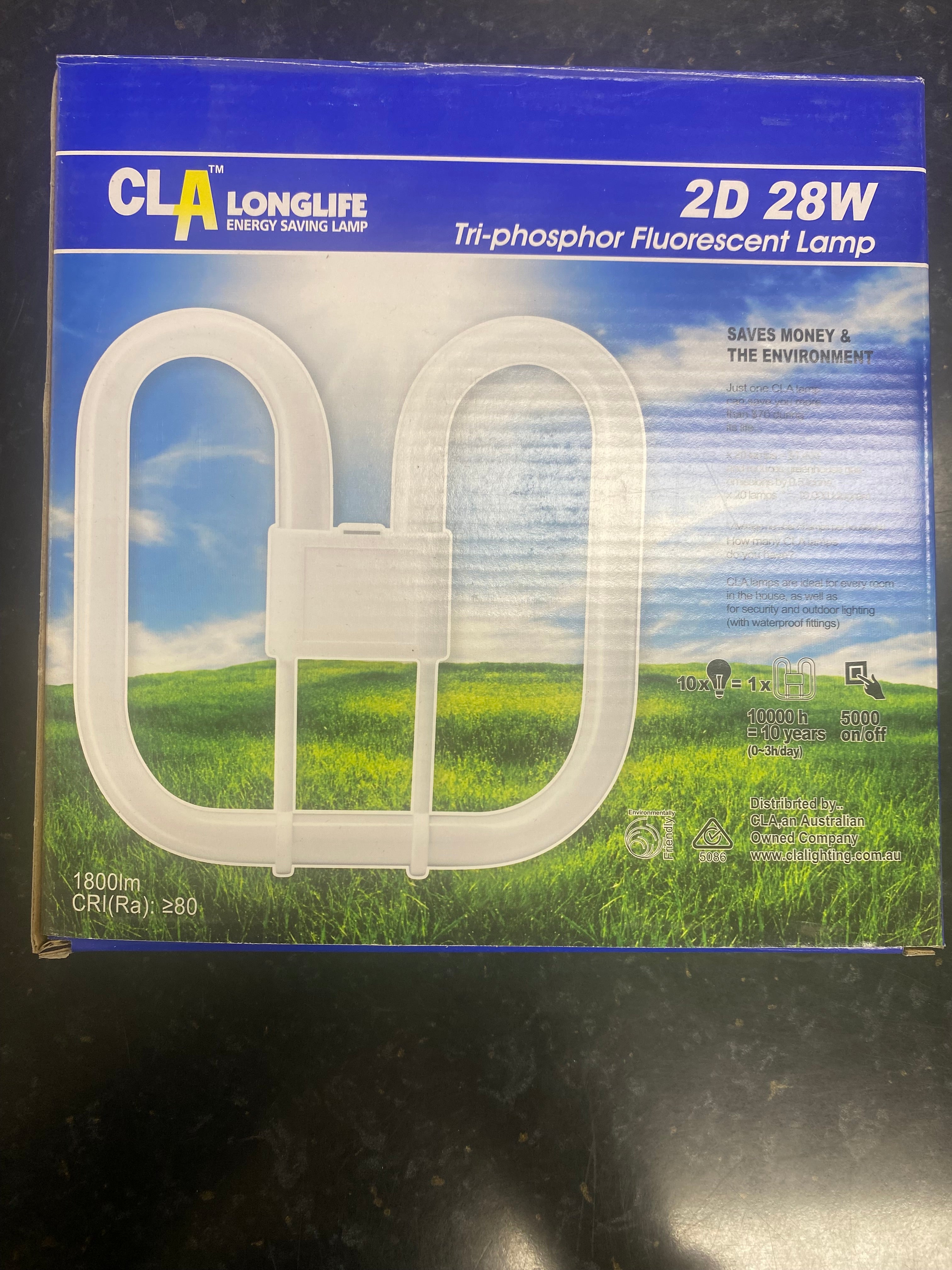 2D Fluorescent Globes 2D28WGR8DL