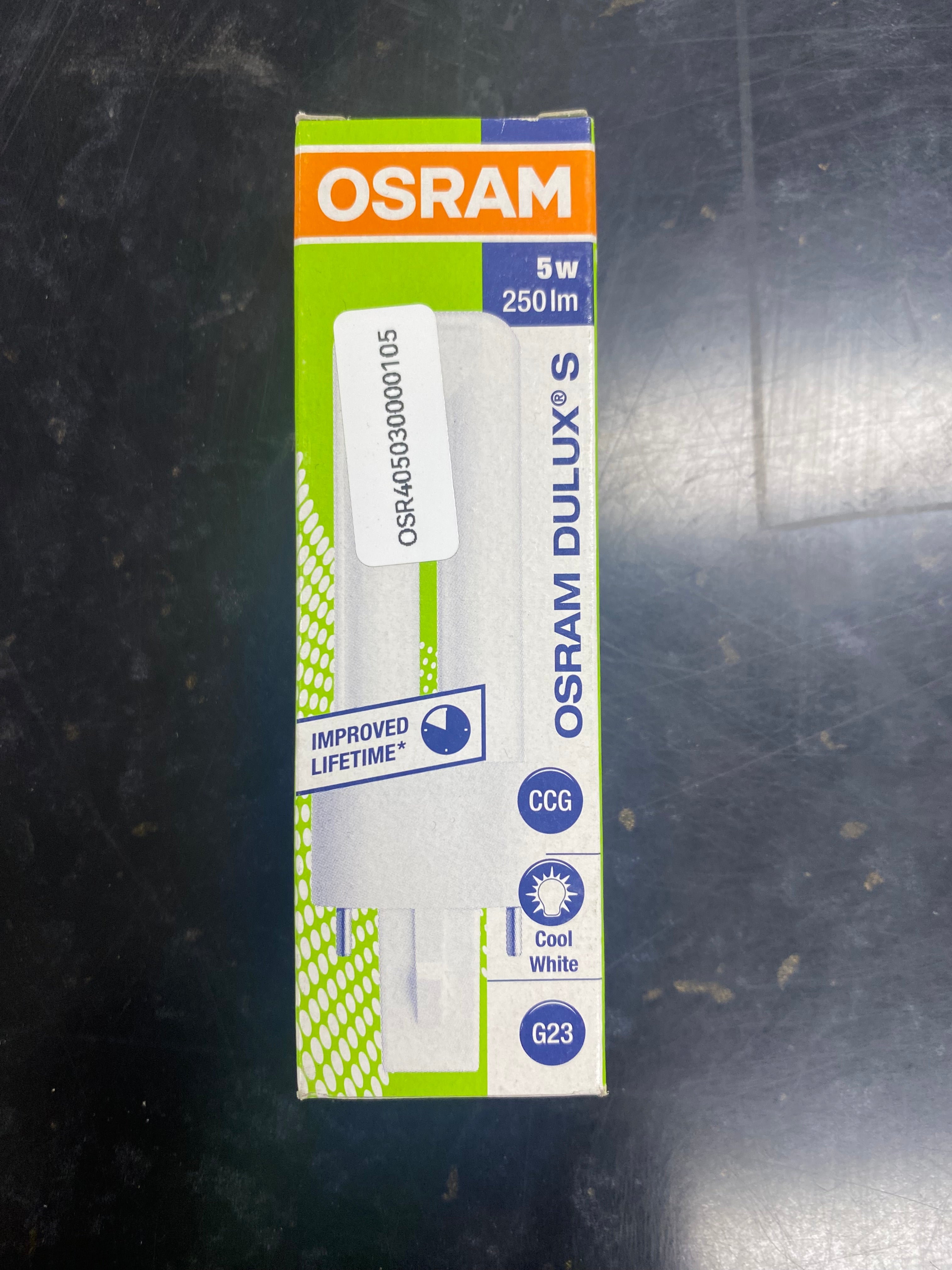 OSRAM DULUX S 5W is a compact fluorescent lamp
