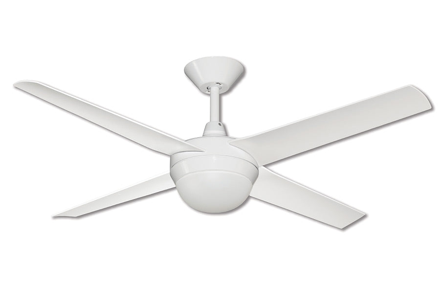 CONCEPT AC CEILING FAN LIGHT WHITE CL503 — Switched on electrical