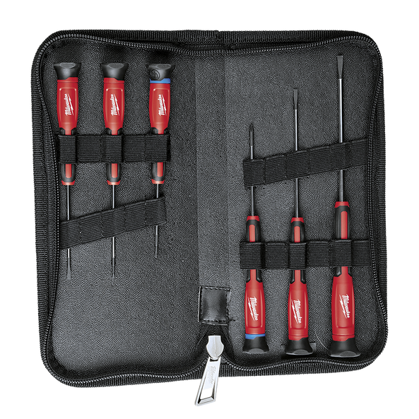 6PC PRECISION Screwdriver Set w/ Case — Switched on electrical supplies